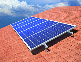 Roof Solar Panel Green 